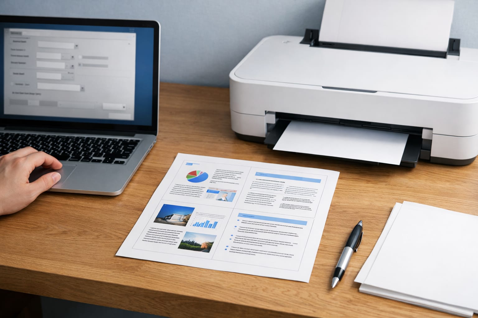 PDFを1枚に4ページで印刷する作業イメージのアイキャッチ画像