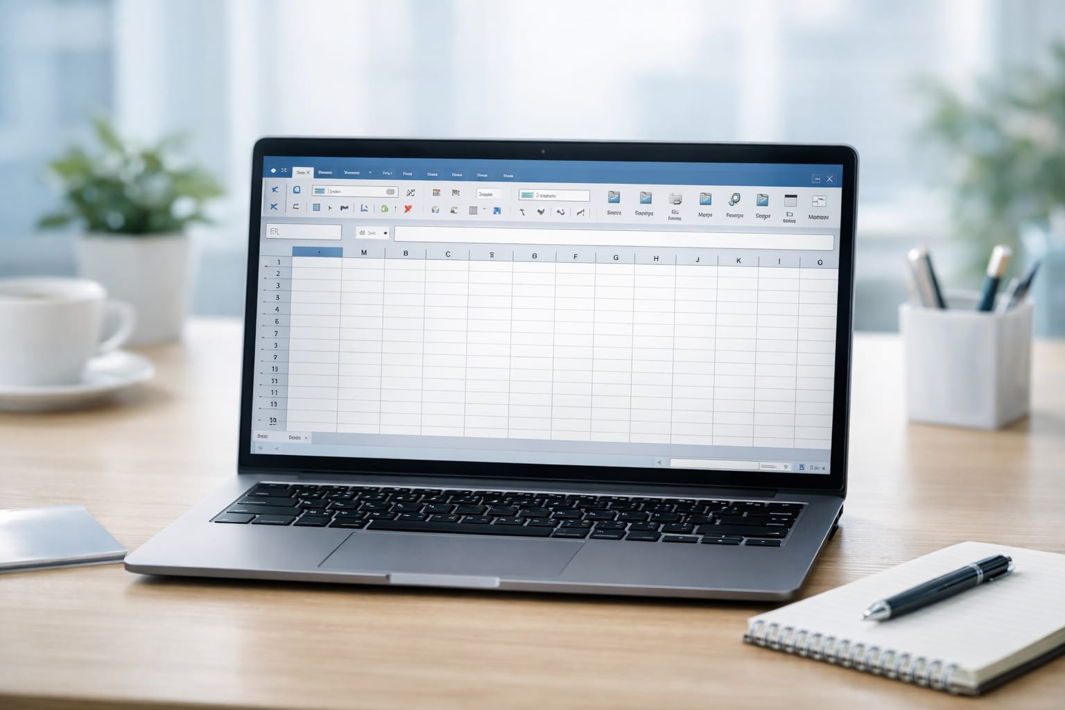 Excel画面を表示したノートパソコンのアイキャッチ画像
